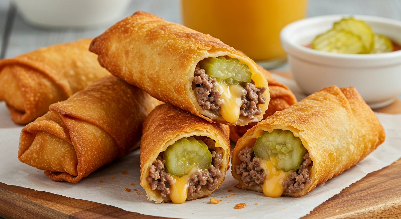 BEST RECIPE For Cheeseburger Egg Rolls